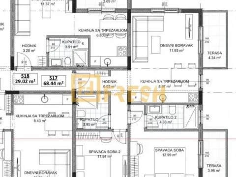 Sale, two bedroom apartment, 68m², Ulcinj, Crna Gora - image 5