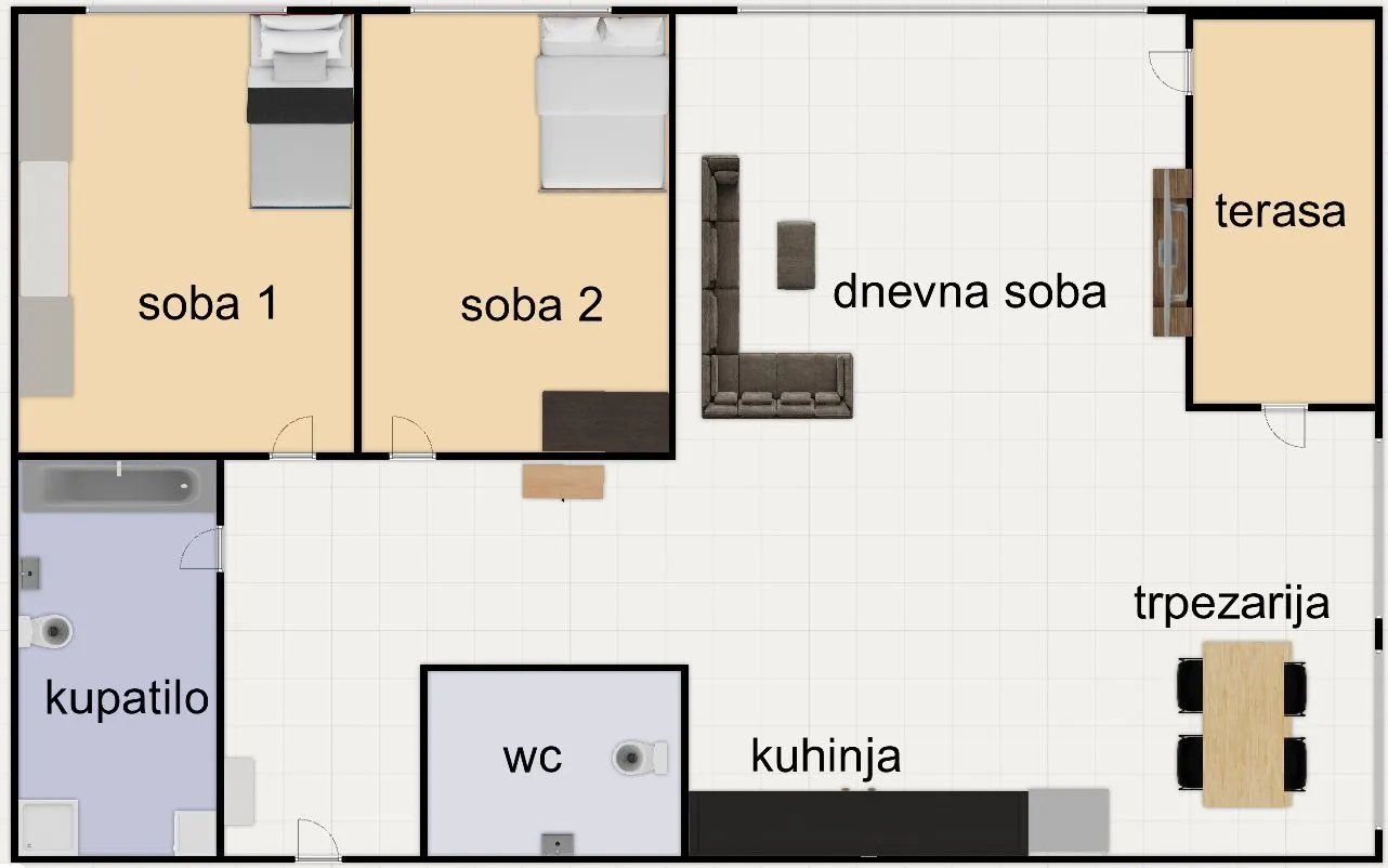 Prodaja, dvosoban stan, 64m², Petrovaradin, Novi Sad