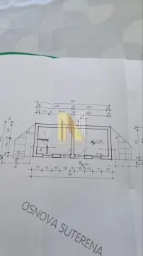 Osnova suterena sa dimenzijama prikazana na nacrtu. - image 8