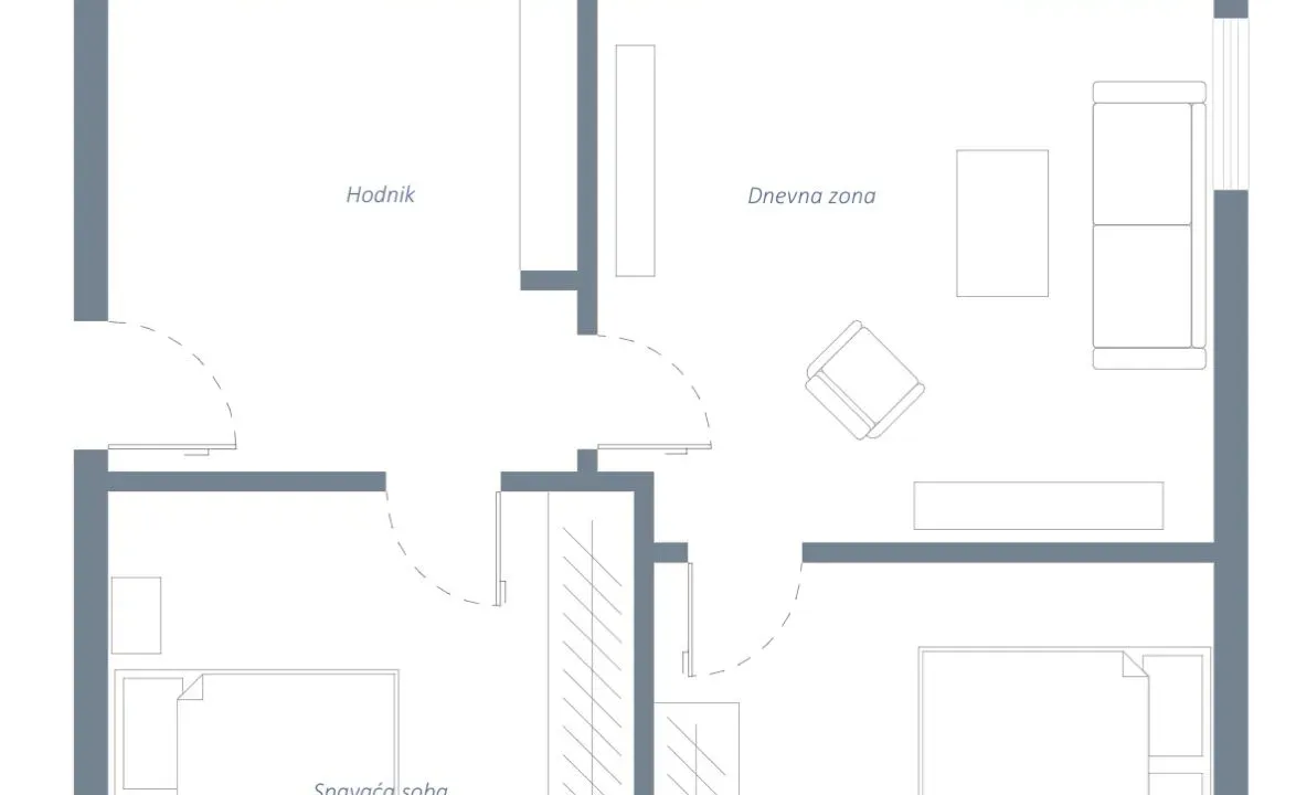 Prodaja, dvosoban stan, 65m², Centar, Nikšić