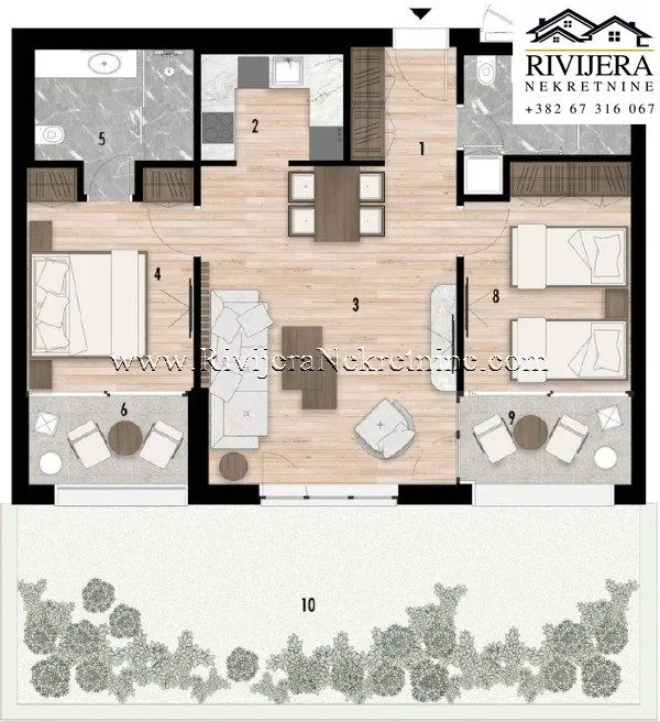 Sale, two bedroom apartment, 115m², Risan, Kotor