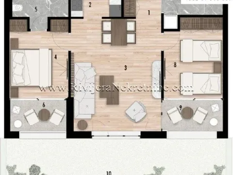 Prodaja, dvosoban stan, 115m², Risan, Kotor - image 6