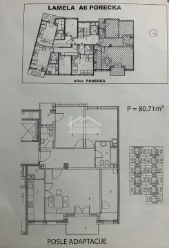 Osnova stana sa prikazom rasporeda prostorija nakon adaptacije. - image 15