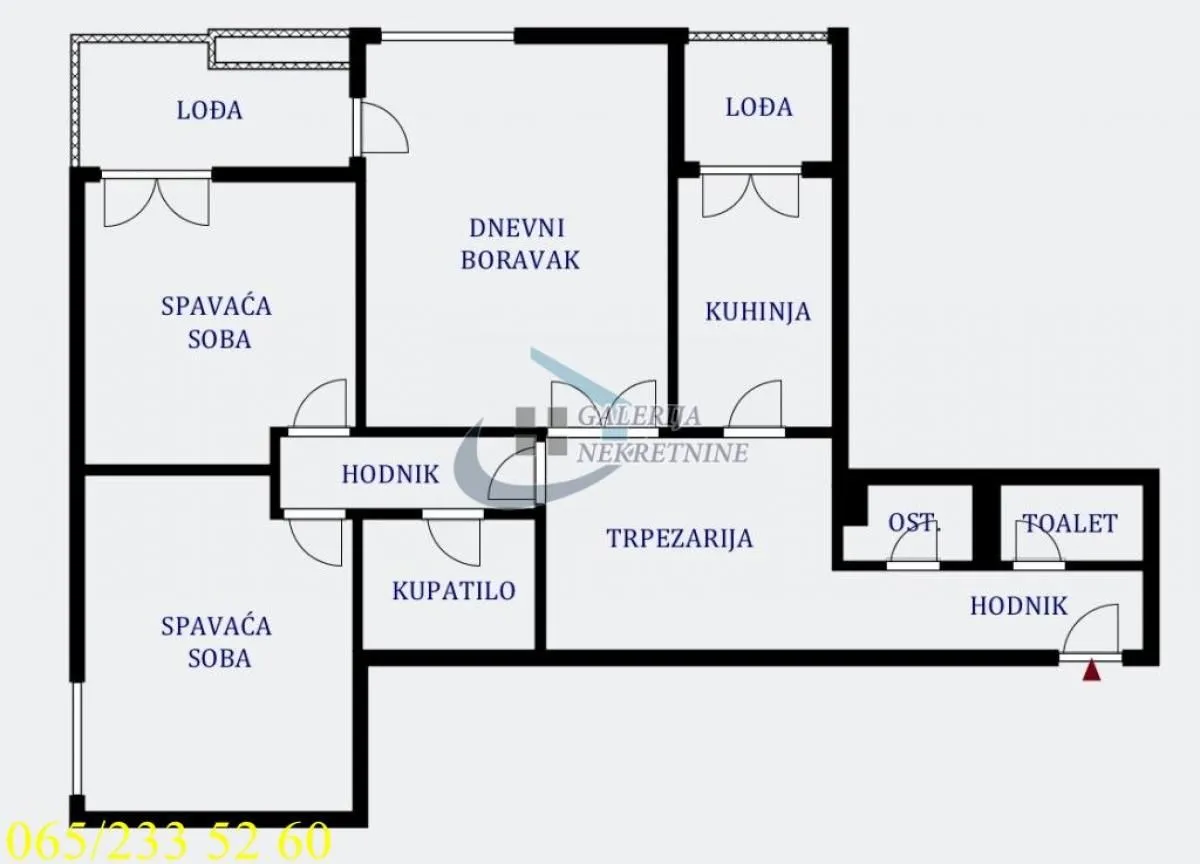 Sale, three bedroom apartment, 87m², Botanička Bašta, Palilula Sve Podlokacije