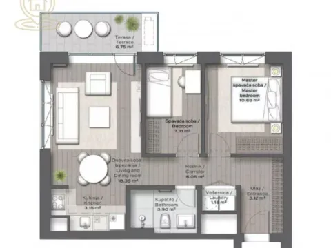 Prodaja, trosoban stan, 62m², Savski Venac, Beograd - image 11