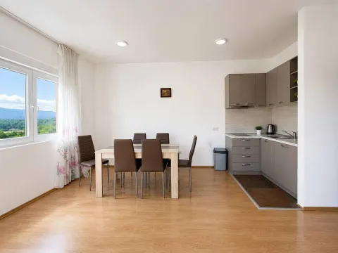 Svijetao dnevni boravak sa trpezarijom i ugradnom kuhinjom. - image 3