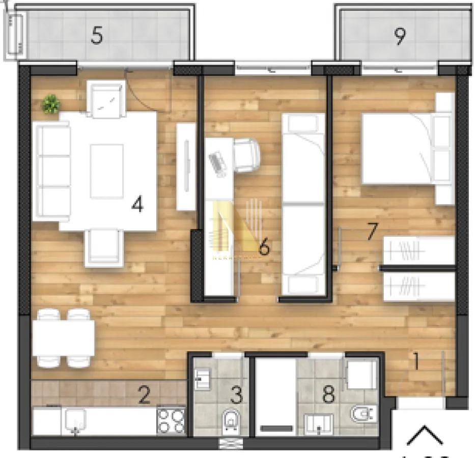 Prodaja, trosoban stan, 65m², Bagljaš, Zrenjanin