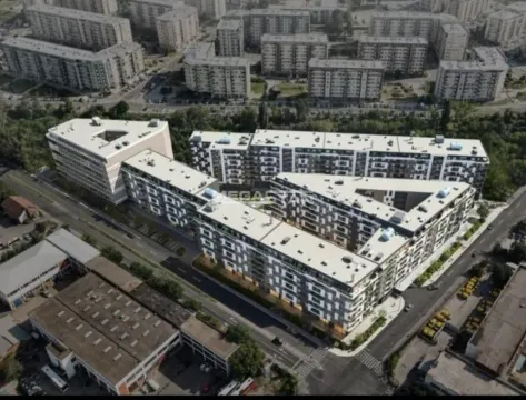 Aerial view of modern residential buildings and the surrounding neighborhood. - image 3