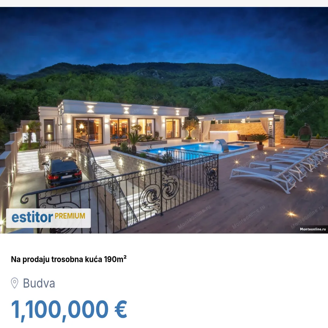 Sale, house, 190m², Budva, Crna Gora