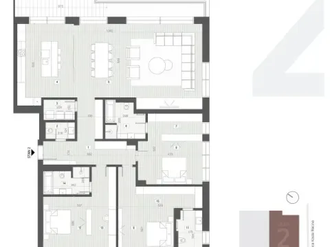 Sale, four bedroom apartment, 221m², Savski Venac, Beograd - image 7