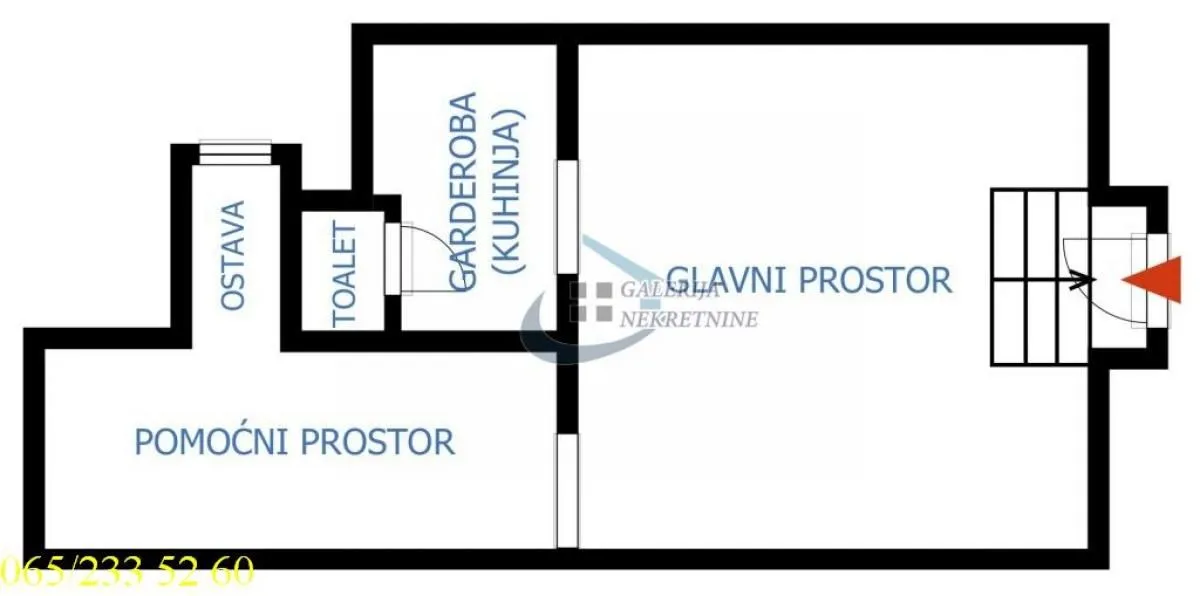Sale, office space, 38m², Stari Grad, Beograd