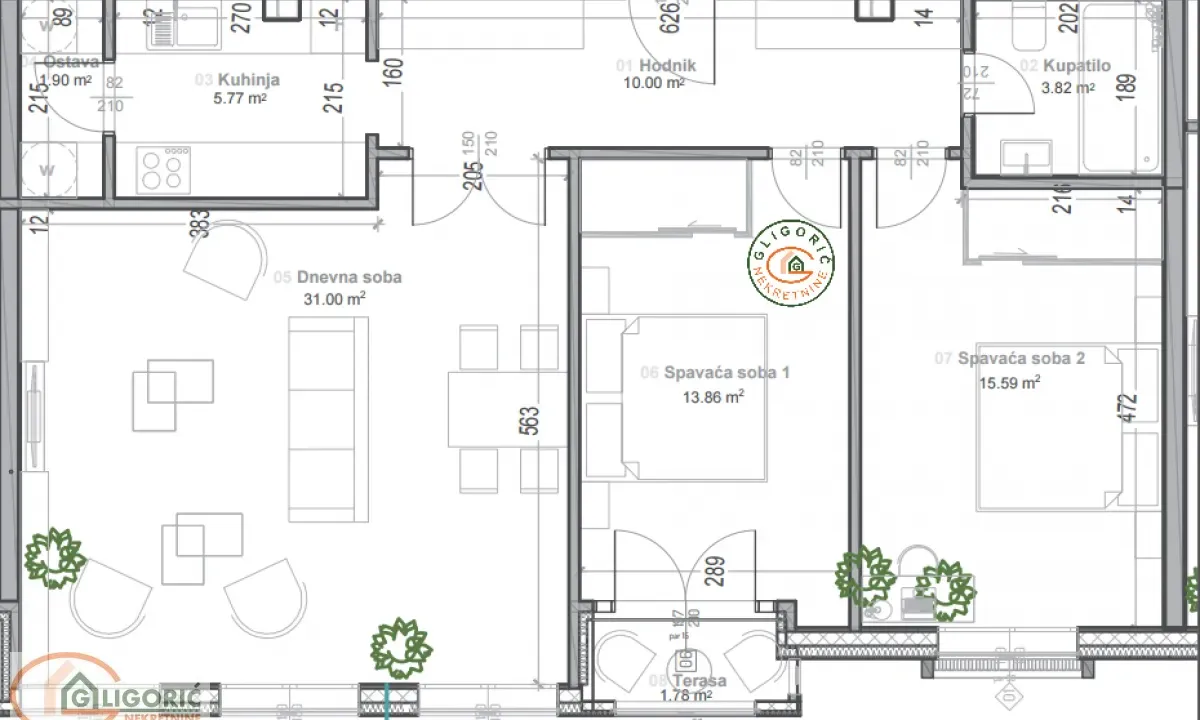 Sale, three bedroom apartment, 84m², Vukov Spomenik, Zvezdara Sve Podlokacije