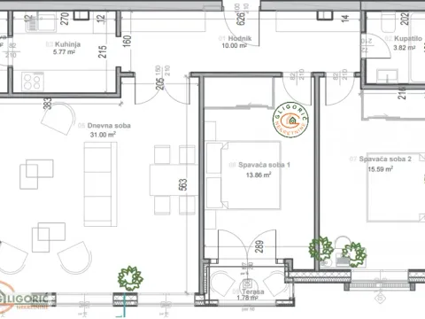 Sale, three bedroom apartment, 84m², Vukov Spomenik, Zvezdara Sve Podlokacije