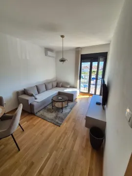 Dnevna soba sa garniturom za sjedenje, stočićem i izlazom na terasu. - image 6