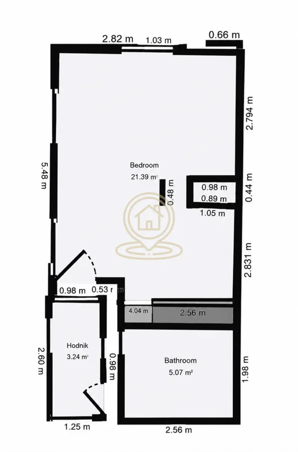 Rent, two bedroom apartment, 57m², Lion, Zvezdara Sve Podlokacije