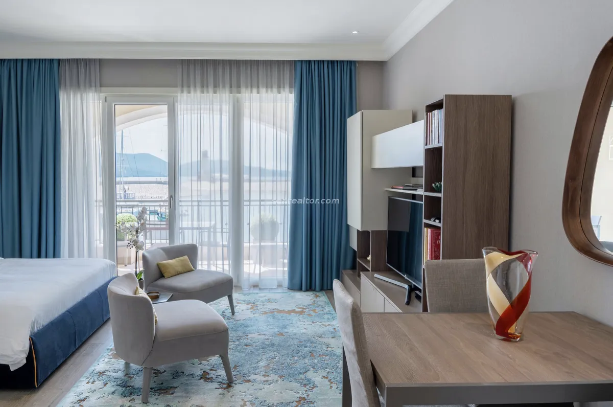 Prodaja, garsonjera, 46m², Luštica Bay, Tivat