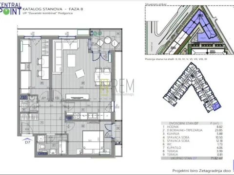 Prodaja, dvosoban stan, 71m², Central Point, Podgorica - image 9