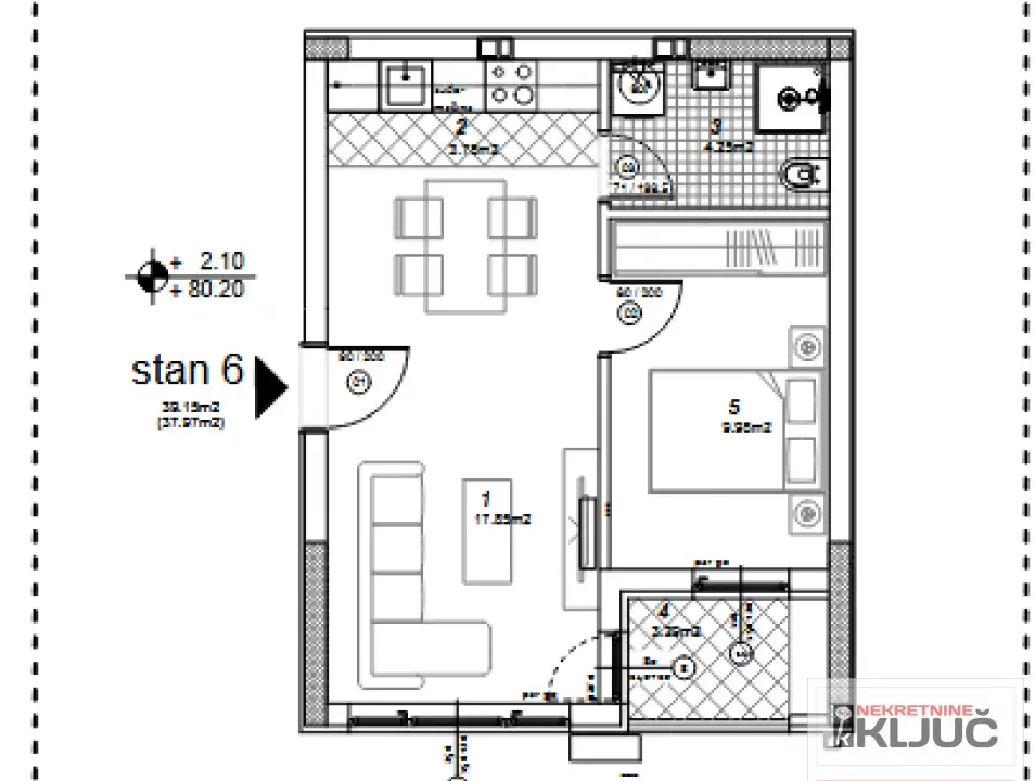 Prodaja, dvosoban stan, 38m², Telep, Novi Sad Sve Podlokacije