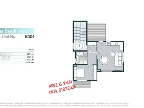 Sale, one bedroom apartment, 42m², Donja Lastva, Tivat - image 5