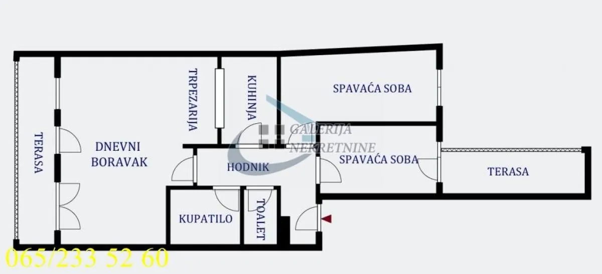 Sale, two bedroom apartment, 74m², Vračar Hram, Vračar Sve Podlokacije