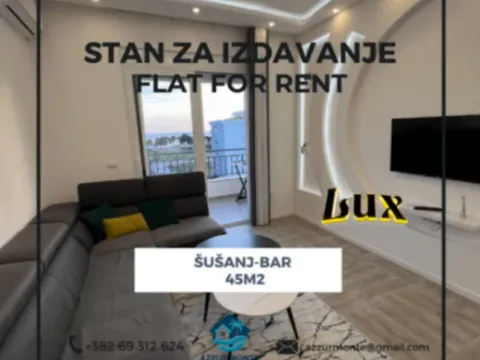 Rent, one bedroom apartment, 45m², Šušanj, Bar - image 1