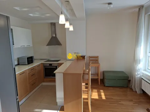Moderna kuhinja sa šankom i drvenim elementima. - image 8