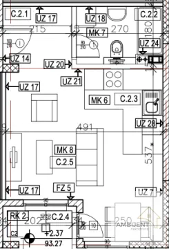Sale, one bedroom apartment, 34m², Novi Banovci, Stara Pazova - image 4