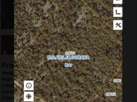 Sale, land lot, 22000m², Velja Gorana, Bar
