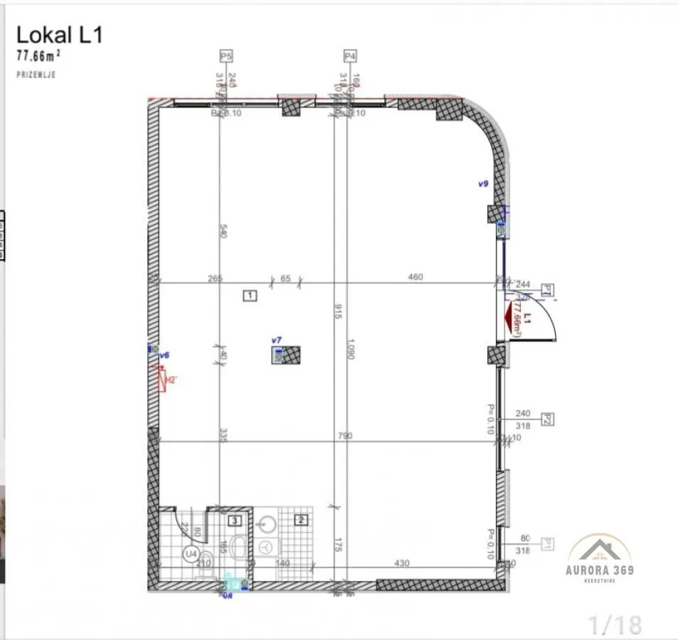 Sale, office space, 77m², Telep, Novi Sad Sve Podlokacije