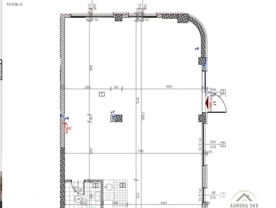 Sale, office space, 77m², Telep, Novi Sad Sve Podlokacije