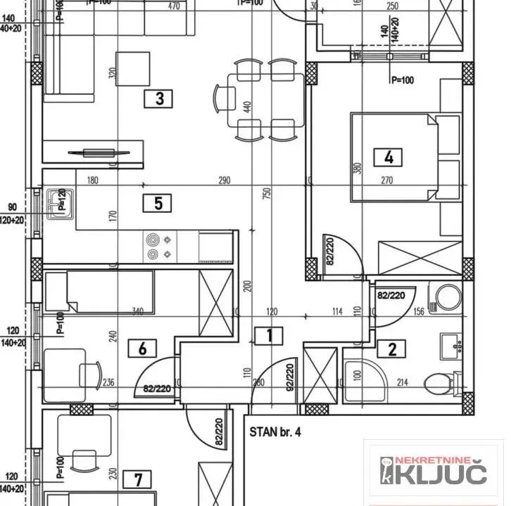 Sale, three bedroom apartment, 62m², Adice, Novi Sad Sve Podlokacije