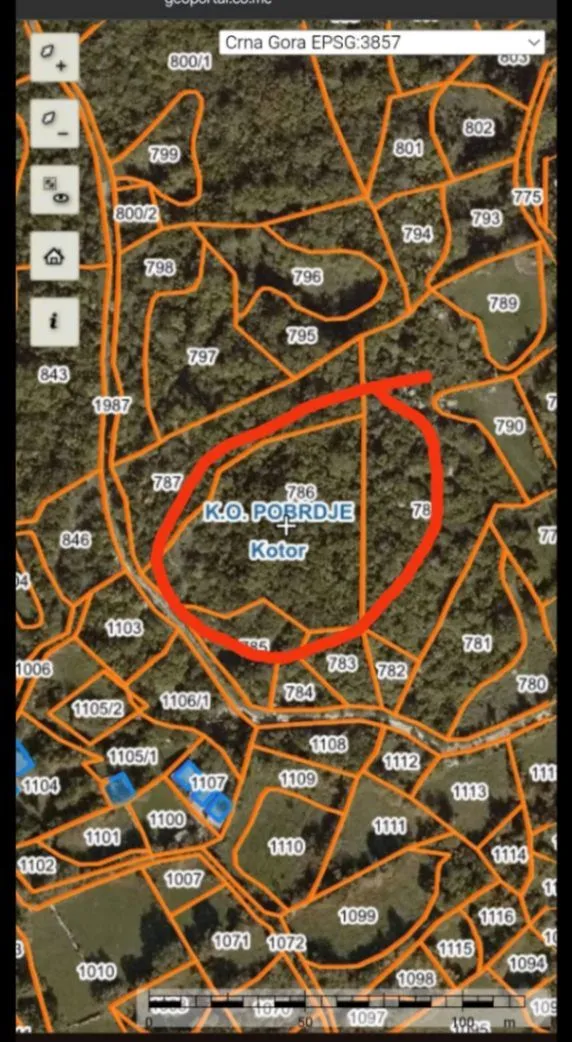 Prodaja, plac, 640m², Radanovići, Kotor