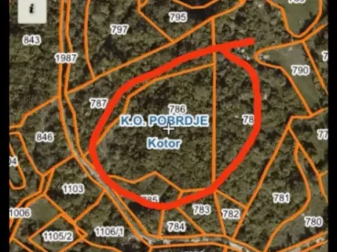 Prodaja, plac, 640m², Radanovići, Kotor