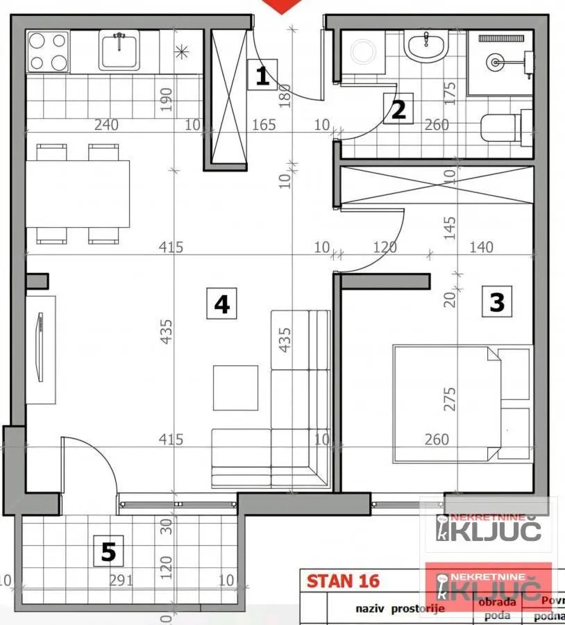 Prodaja, dvosoban stan, 45m², Sremska Kamenica, Petrovaradin