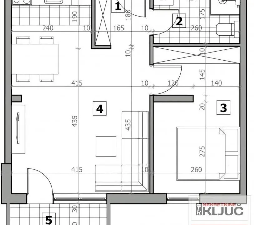 Prodaja, dvosoban stan, 45m², Sremska Kamenica, Petrovaradin