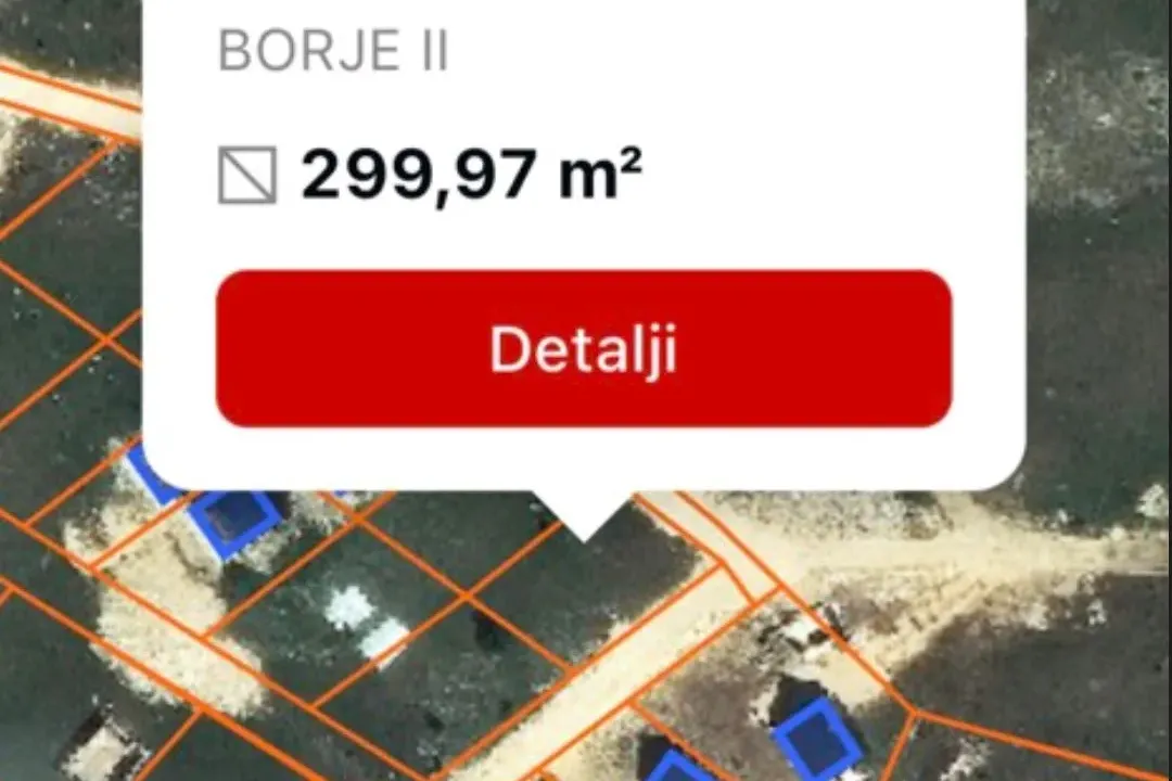 Prodaja, plac, 300m², Borje, Žabljak