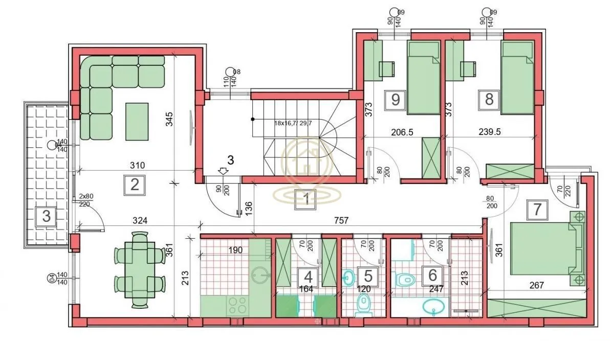 Prodaja, četvorosoban stan, 78m², Sremska Kamenica, Petrovaradin