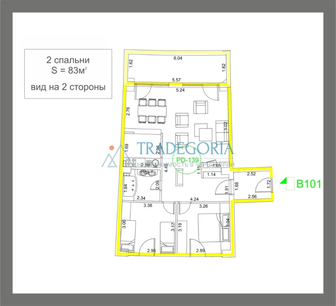 Prodaja, jednosoban stan, 50m², Budva, Crna Gora