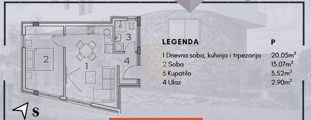 Prodaja, jednosoban stan, 38m², Palilula, Niš