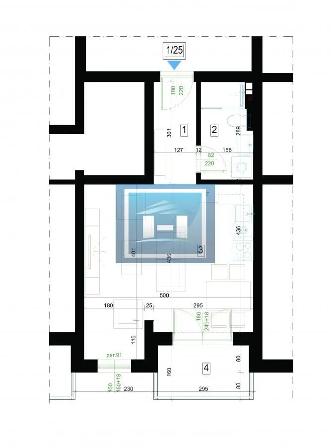 Prodaja, garsonjera, 36m², Centar, Jagodina