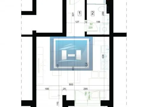 Sale, studio apartment, 36m², Centar, Jagodina