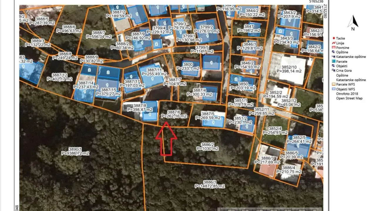 Prodaja, plac, 256m², Pečurice, Bar