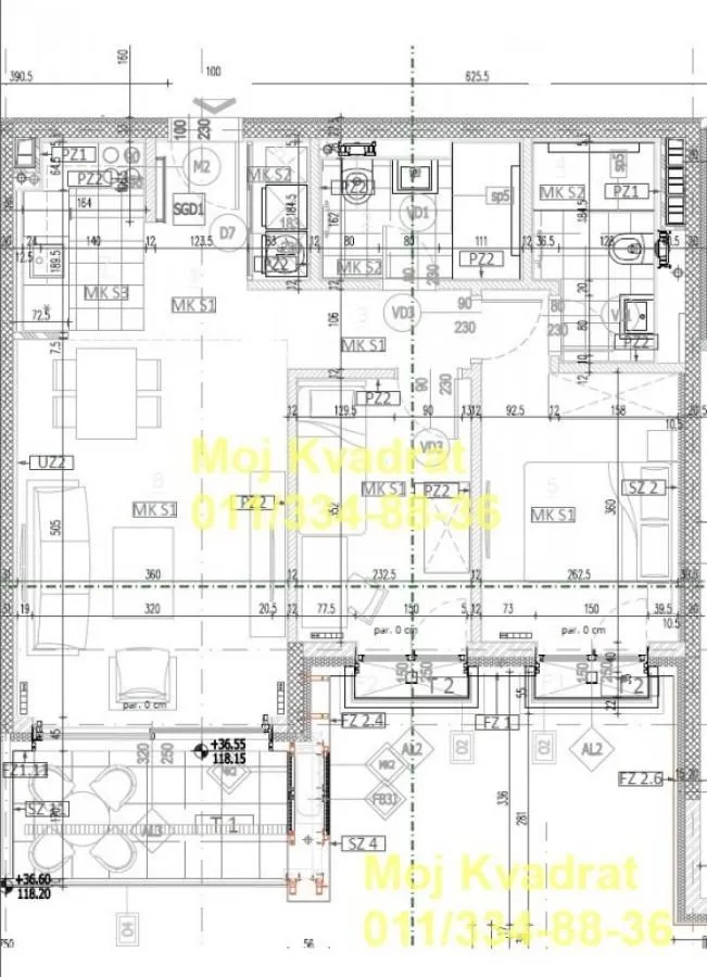 Prodaja, dvosoban stan, 64m², Stari Grad, Beograd