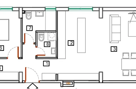 Sale, apartment, 66m², Bečići, Budva - image 10