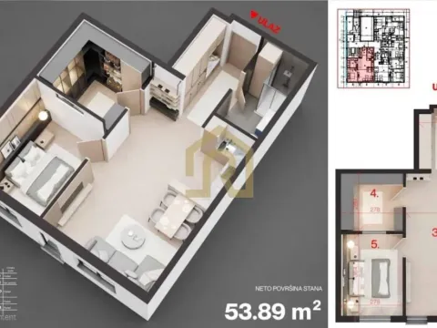 Prodaja, dvosoban stan, 53m², Voždovac Sve Podlokacije, Beograd - image 2