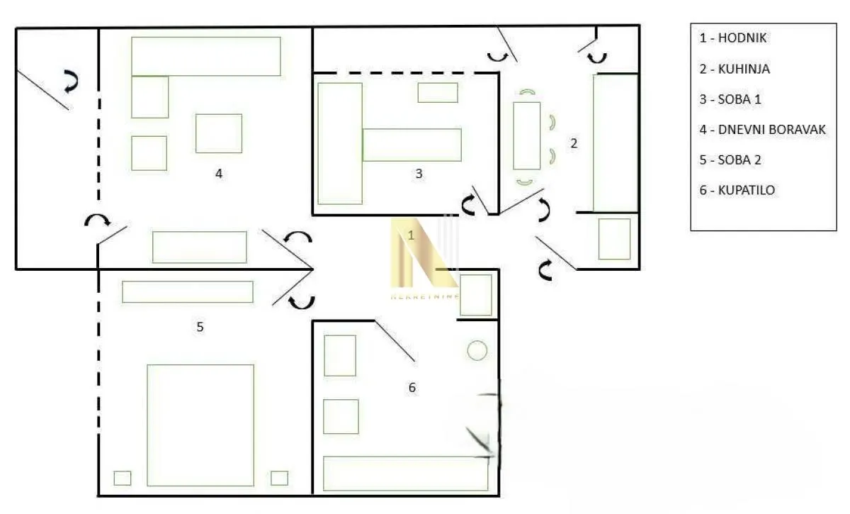 Prodaja, trosoban stan, 64m², Liman 4, Novi Sad Sve Podlokacije