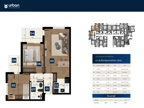 Prodaja, jednosoban stan, 46m², Zabjelo, Podgorica - image 5