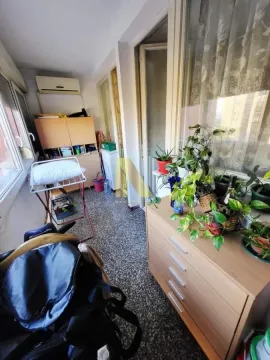 Zastakljena terasa sa komodom, sobnim biljkama i sušačem za veš. - image 14