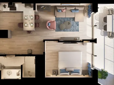 Sale, one bedroom apartment, 56m², Rafailovići, Budva - image 9