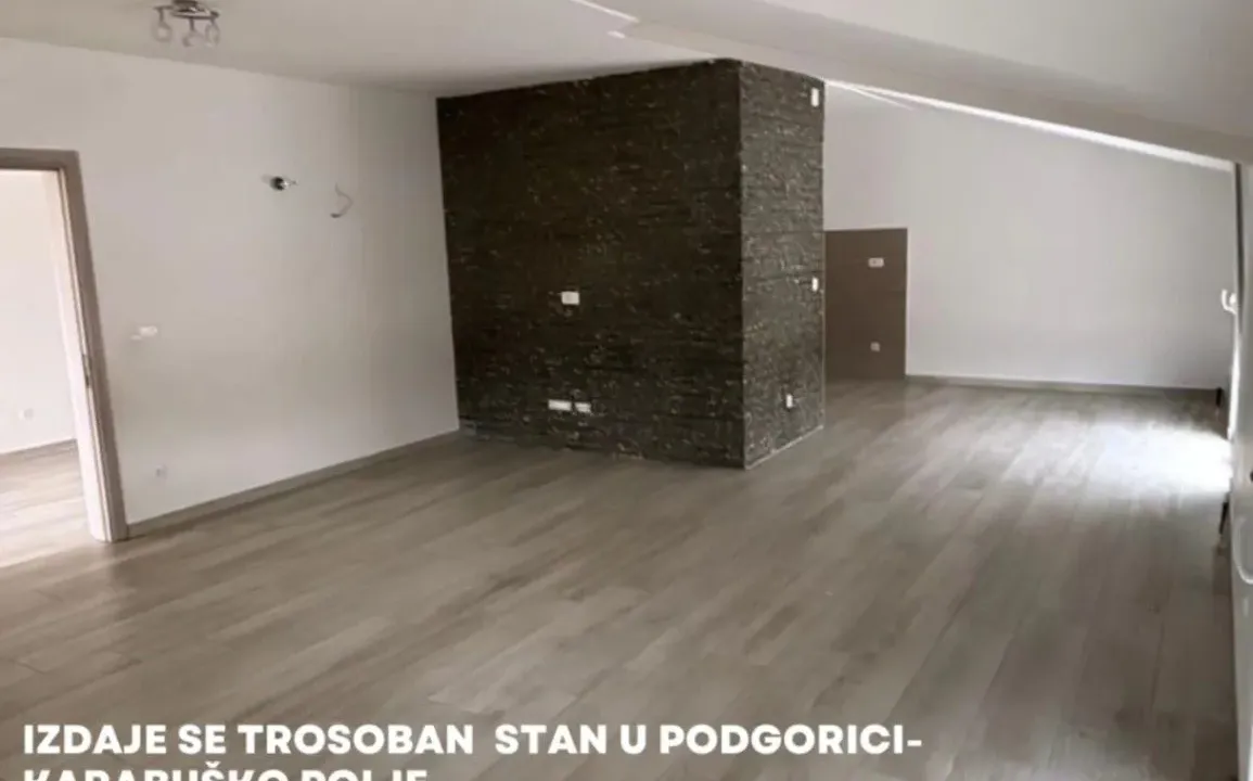Izdavanje, trosoban stan, 110m², Karaburško Polje, Podgorica